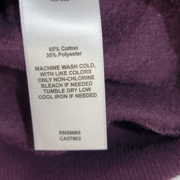 Treasure & Bond Kid's Oversize Sweatshirt In Purple Plum Rolling Stones Large - Picture 8 of 8